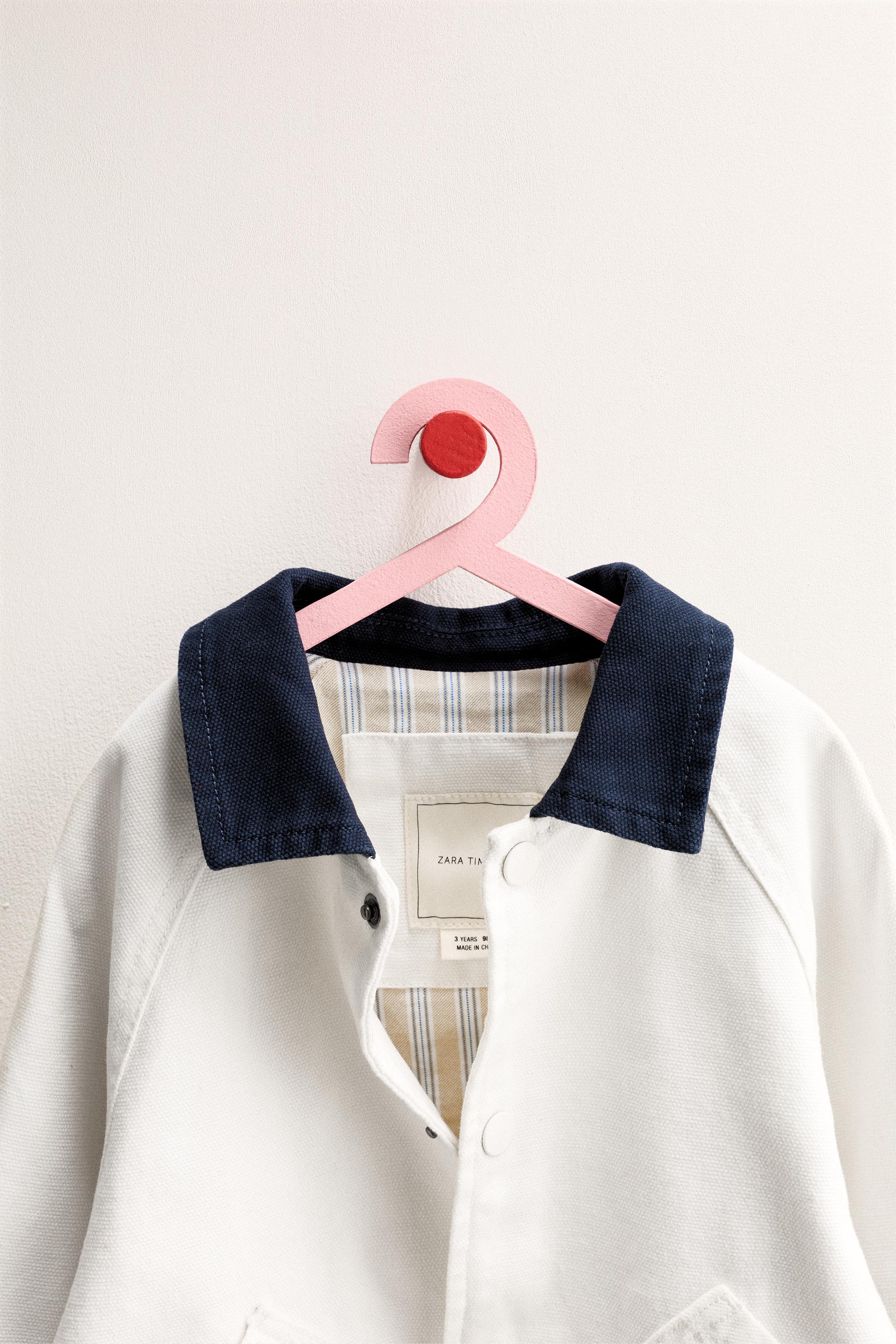 ZARA TIMELESS - CANVAS JACKET WITH CONTRAST COLLAR